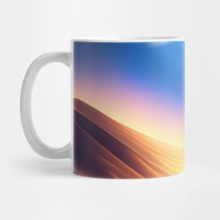 Illustration of a beautiful sky between the desert Mug